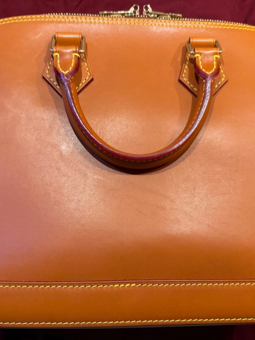 Louis Vuitton Alma PM in Caramel Nomade leather in mint condition